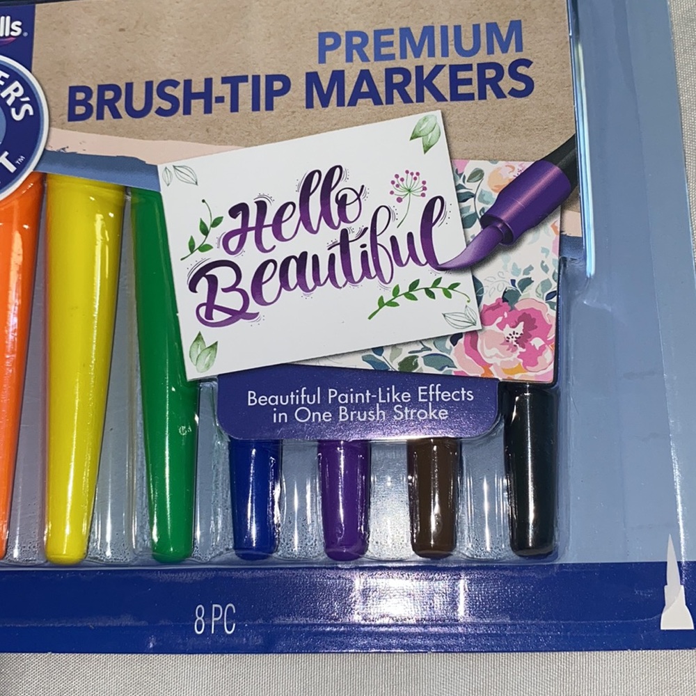 NWT Art Skills 8 pc. Premium Brush Tip Markers - Picture 2 of 6